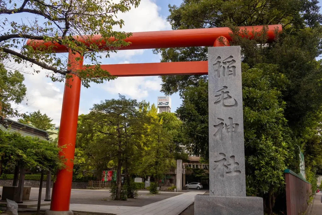 稲毛神社の鳥居